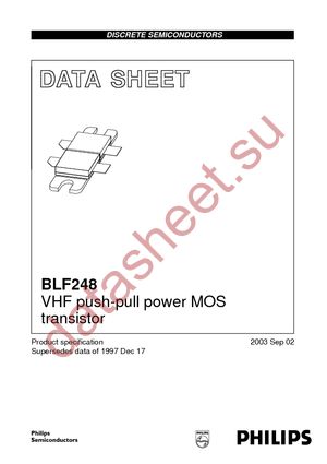 BLF248,112 datasheet  